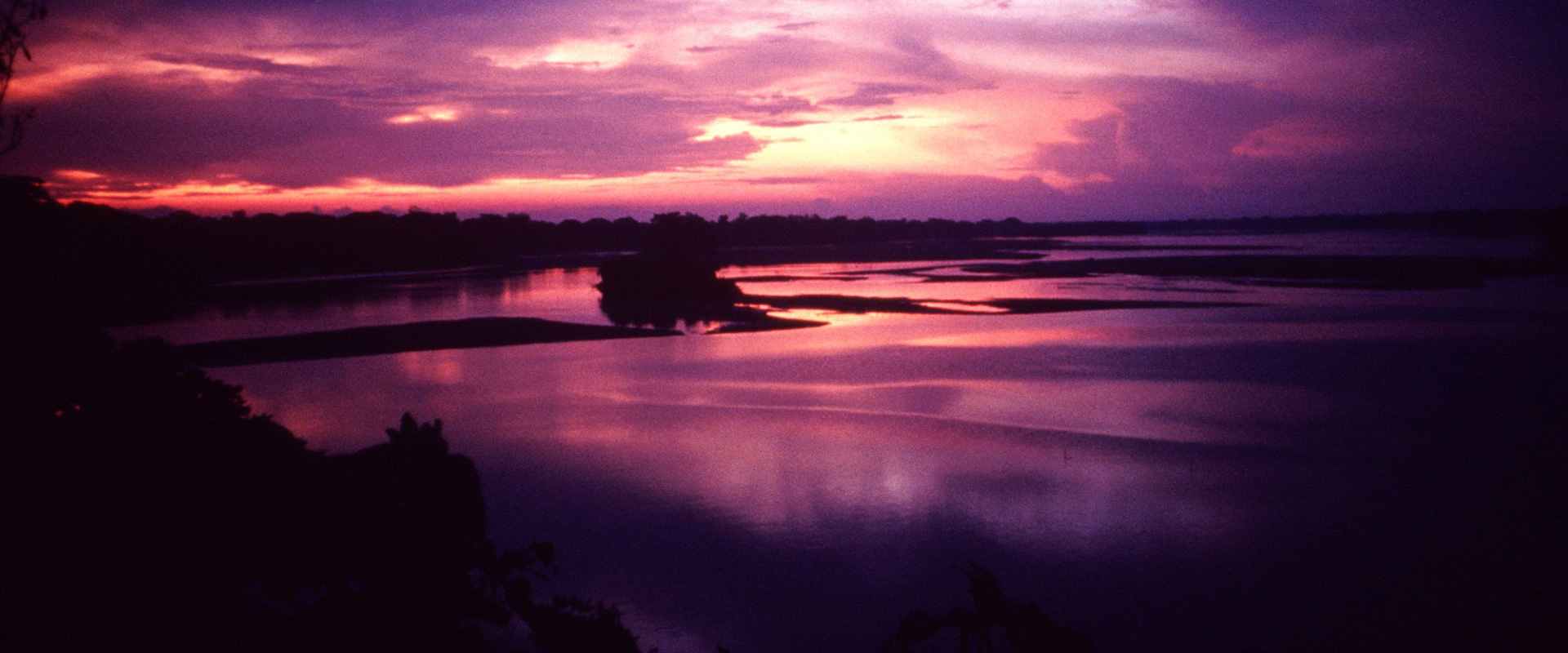 Rio Napo Sunset Amazon Ecuador
